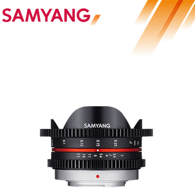 삼양 VDSLR 7.5mm T3.8 MFT 피쉬아이 크롭바디용 마이크로포서드 카메라 영상 촬영 렌즈