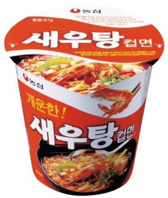 새우탕 컵 67g, 18개