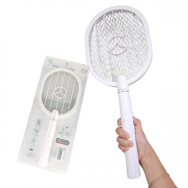 제사오스토어 모기 해충킬러 이지버튼 하루살이퇴치 전기살충기 모기퇴치기업소용 충전식모기채