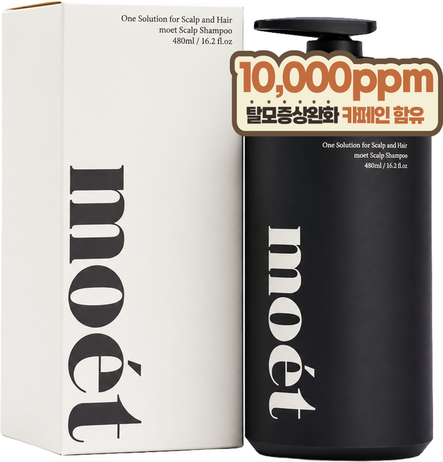 모에뜨 스칼프 샴푸 탈모 볼륨 개선 미산성 천연계면활성제, 1개, 480ml