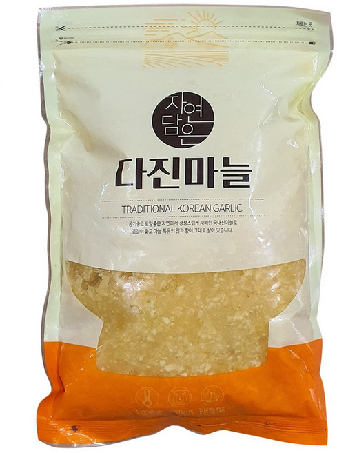 창녕마늘 국산 냉장 다진마늘 당일제조, 1kg, 5개