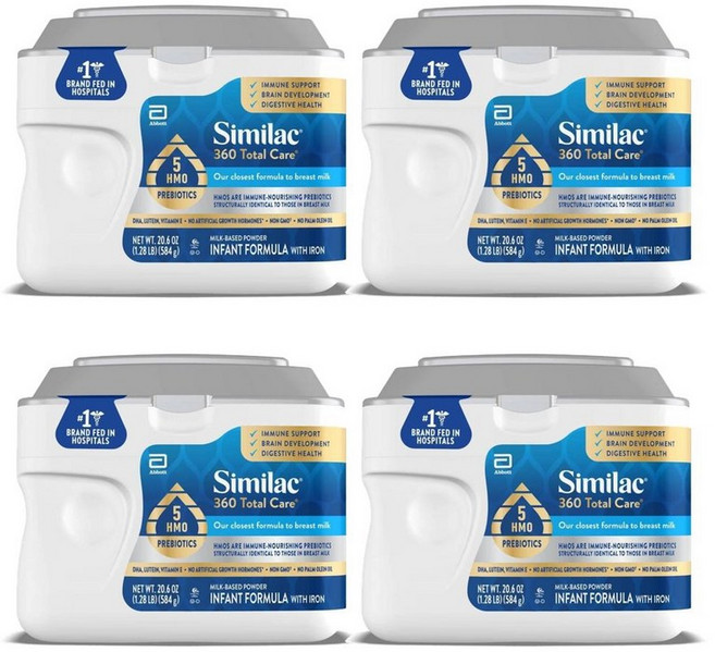 Similac 씨밀락 360 토탈 케어 유아 분유 + 프리바이오틱스 584g