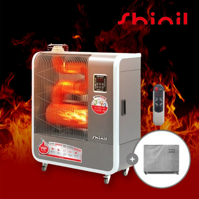 [26년형] 신일 돈풍기 원적외선 난방기 석유난로 히터 곱창난로 튜브열풍기 업소용 대형 온풍기, F11000K(27평형)