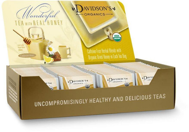 Davidson's Organics 스피아민트 오렌지 향신료 100개 개별 포장 티백, Davidson's Organics, 스피아민트 오렌지