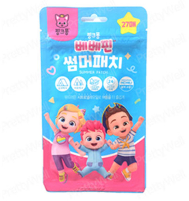 썸머패치 겔밴드 퇴치팔찌 기피제 유통기한임박 클리어런스, 1-01. 베베핀 썸머패치 (27매1개), 1개