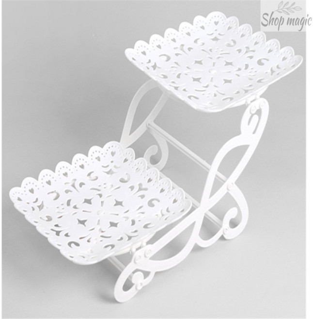 QUICK 2단디저트트레이 2단트레이 카페트레이