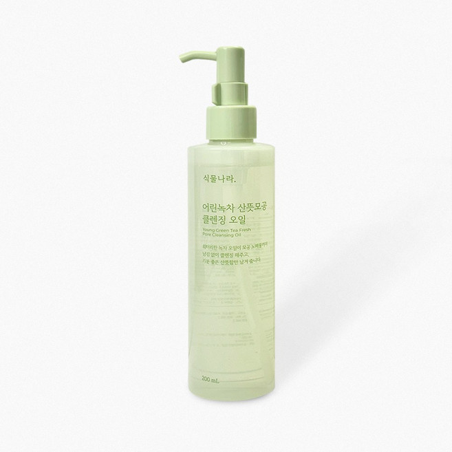 식물나라 클렌징오일 어린녹차, 1개, 200ml