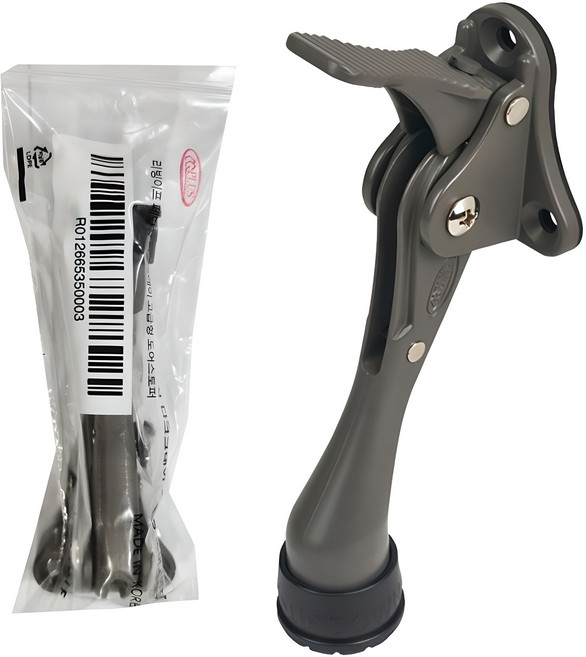 리빙이프 페달식 도어스토퍼 다크그레이, 1개