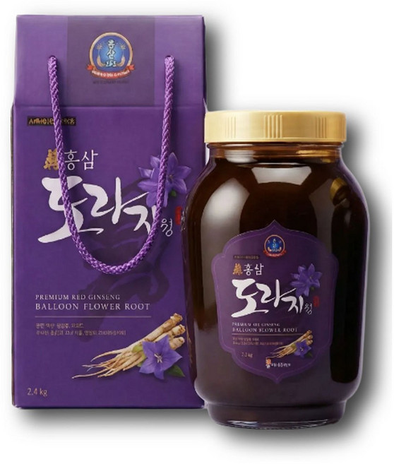 홍삼 진 도라지청 홍삼도라지청, 2.4kg, 1개