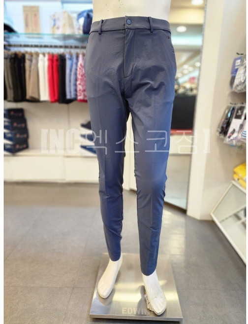 BTR골프 [NC엑스코점] BUP0719MCGR 골프 일상 출퇴근 남성 봄 가을 간절기 면터치 스판 허리밴딩 베이직바지