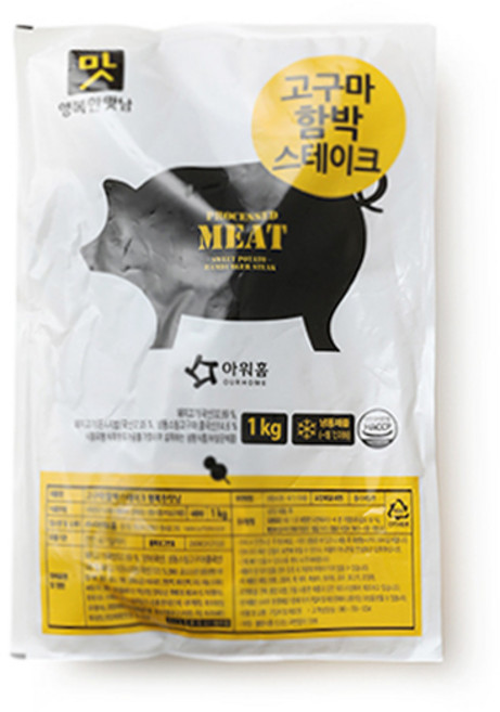 아워홈 고구마 함박 스테이크 1kg, 1개
