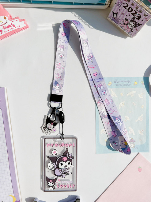 Cinnamoroll 卡通伸縮識別證件套 掛繩組