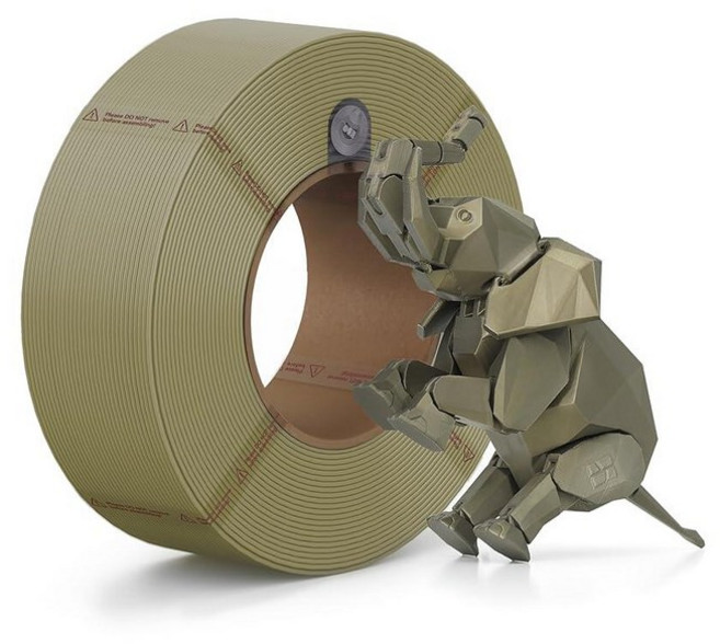 Bambu Lab PLA 기본 필라멘트 1.75mm 1kg 스풀 - PLA 3D 프린터 필라멘트 매끄러운 마감 낮은 뒤틀림 쉬운 인쇄 Bambu Lab 및 대부분의 FD, 브론즈 (10801)
