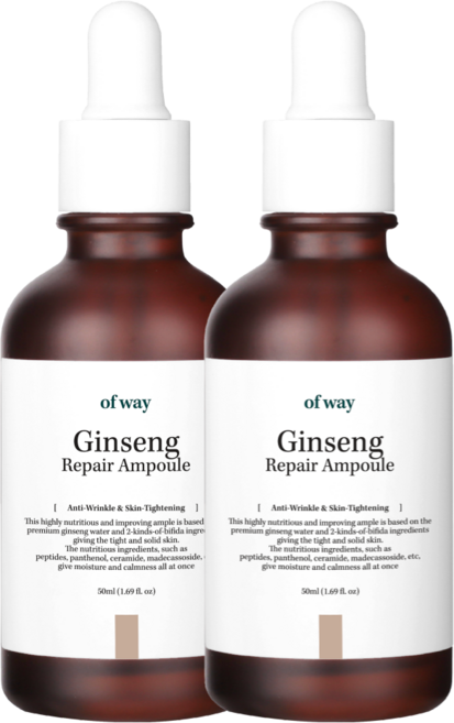 [손상탄력/광채] 오브웨이 홍삼 펩타이드 집중케어 앰플, 2개, 50ml