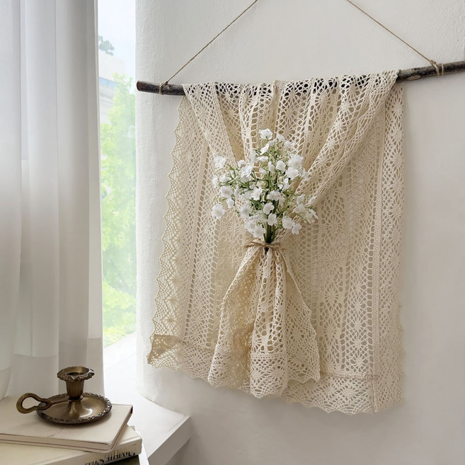 마음결 공간이화사해지는 가랜드 벽장식 조화포함 인테리어소품