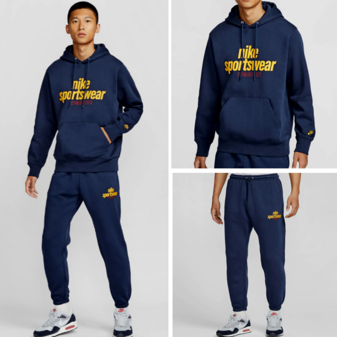 국내매장판 나이키 남성 기모 긴팔 후드 티 후디 스웨트 티셔츠 트레이닝 조거 팬츠 바지 트레이닝복 세트