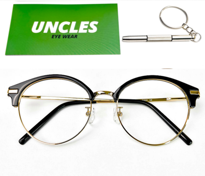 엉클스 국산 블루라이트 차단 보스턴 하금테 안경