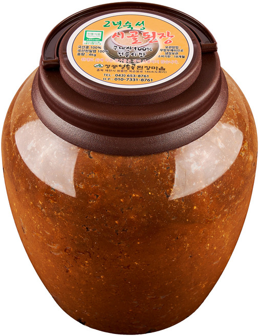 100% 국내산 2년숙성 시골된장 재래식 맛있는 수제된장 청풍얼음골된장마을, 4kg, 1개