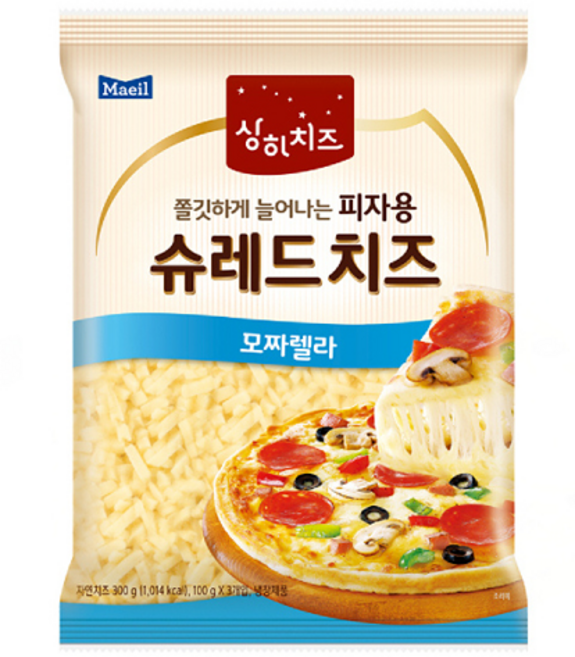 매일 상하치즈 피자용 슈레드치즈 모짜렐라 300g 냉장무배, 5개