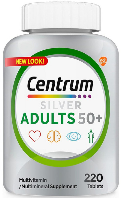 센트룸 50세이상 실버 멀티비타민 220정 Centrum Silver Multivitamin for Adults 50, 1개