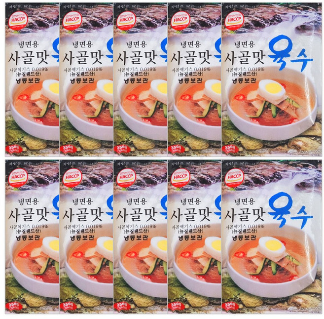 [팔도맛쟁이] 농민식품 사골맛 냉면육수, 350g, 10개