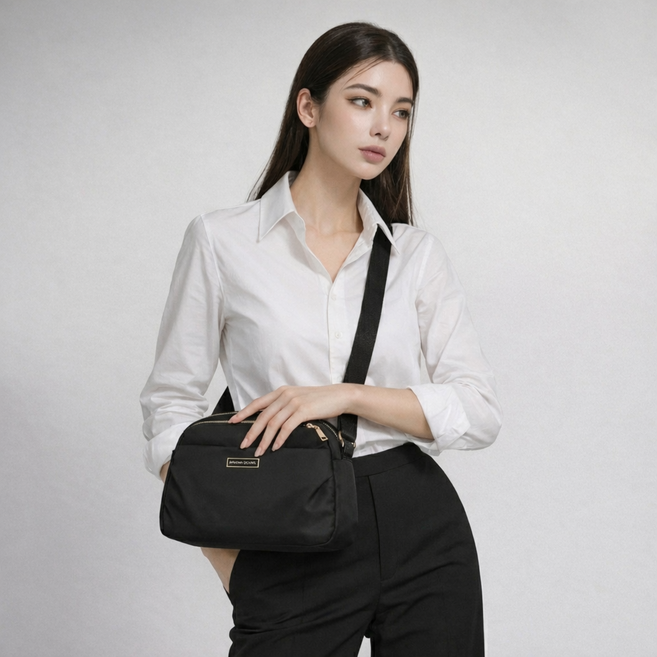 티모바 수납좋은 가벼운 여행용 멀티 여성 크로스백 나일론 미니 가방