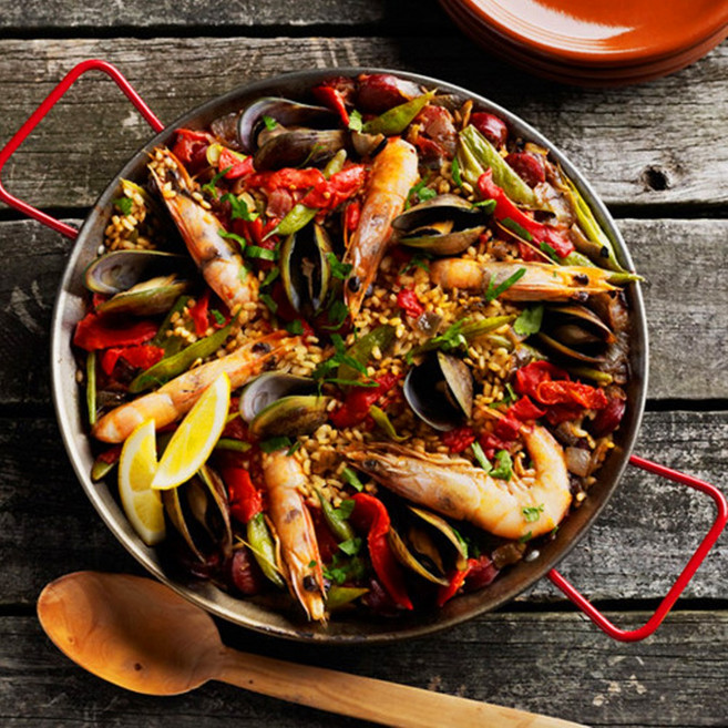 HS 스텐레스 빠에야팬, 28cm, 1개