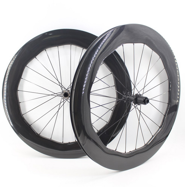 최신 700C 사이클로크로스 트래블 그래블 로드 바이크 풀 카본 파이버 클린처 튜블리스 림 75/80mm 웨이브 디스크 브레이크 자전거 휠셋, no logo no Stickers, ThruAxle center lock, matt finish