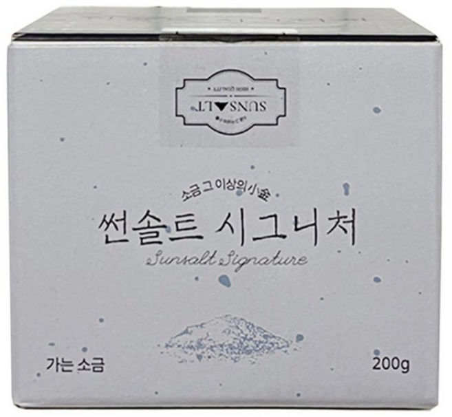썬솔트 시그니처 용융 가는 소금200g X 3개, 200g