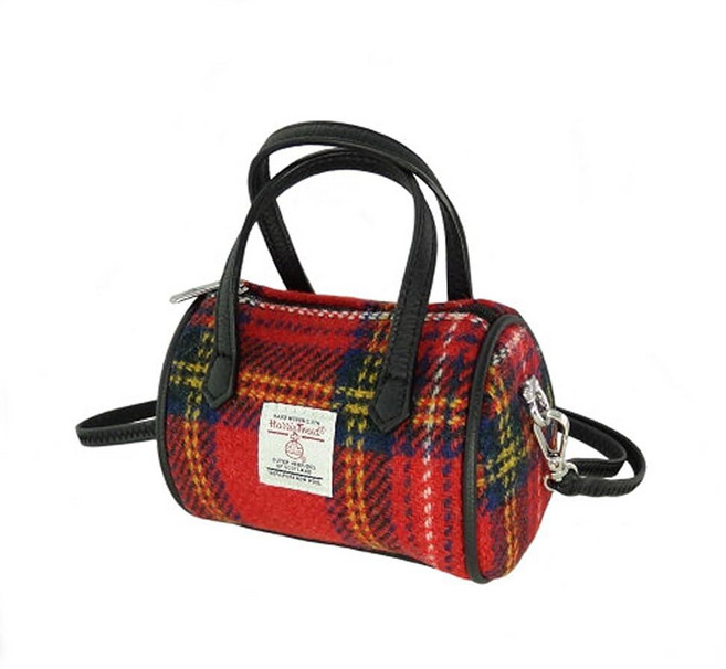 Glen Appin Harris Tweed 'Lossie' Tiny Bowling Bag (Royal Stewart), Glen Appin Harris Tweed 'Lossi