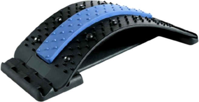 높이조절가능 자세교정 허리 스트레칭기구 목 견인치료기 척추측만증 교정기 넥서포터 척추 지압기 기구, 스트레칭기구블루단색+의자고정끈, 1개