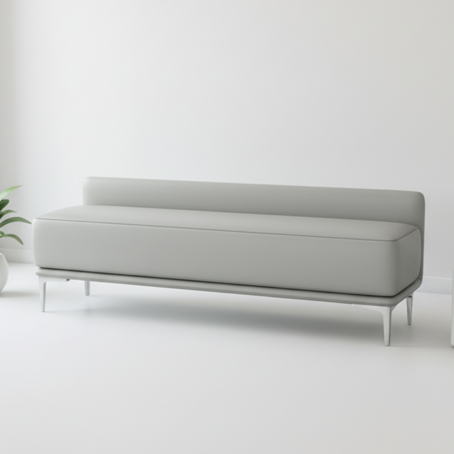 피피포피 카론 대기의자 병원 약국 대기실 로비 소파 3인용, 1개, 그레이