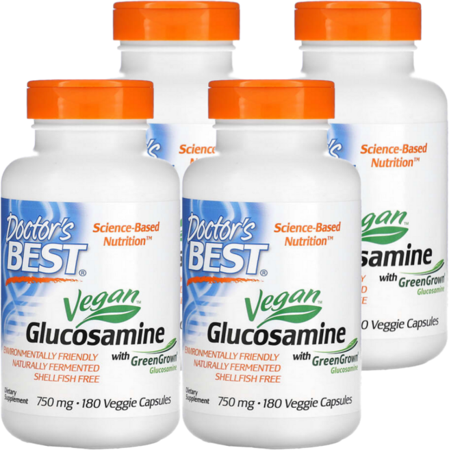 닥터스베스트 비건 글루코사민 750mg 180캡슐 4통, 180정, 4개