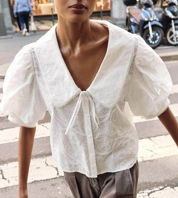 자라 피터팬 칼라 블라우스 8372030