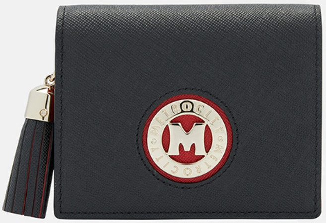 메트로시티 여성 레드 배색 반지갑 YM213WF1542Z (선물포장)