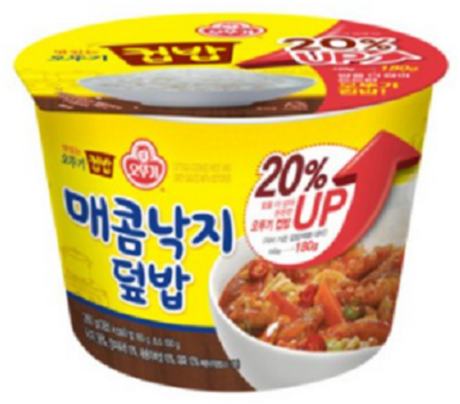 오뚜기 컵밥 매콤낙지덮밥, 280g, 19개