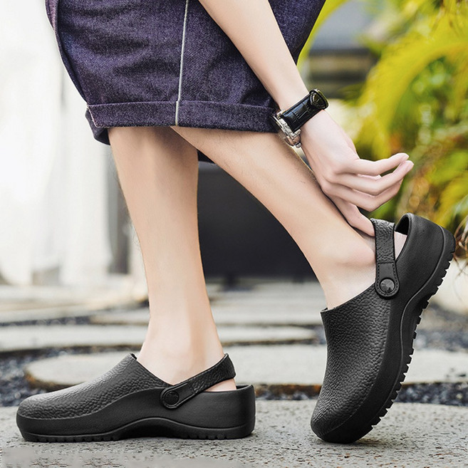 EVA 논슬립 남녀공용 출퇴근 가능 디자인 조리화 슬리퍼 작업화 주방신발 식당/조리사/외식업 필수