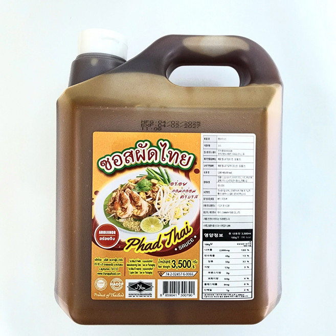 태국 소스 팟타이소스 솟팟타이 Aroijingg, 1개, 3.5L