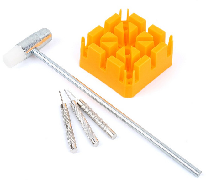 망치형 메탈 시계줄 사이즈 조절기 줄수리공구세트 수리세트 줄사이즈조절기 줄수리공구 줄수리 줄수리키트 수리공구 줄조절기 줄조절기포함 줄수리세트 줄수리핀 줄수리공구전문가용 줄조절기핀, 1개