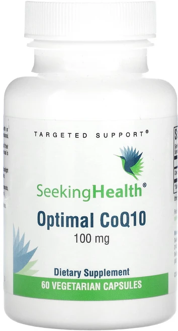Seeking Health 옵티멀 CoQ10 100mg 60 베지캡슐, 1개, 60정 - 쿠팡