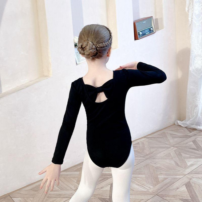 兒童舞蹈服 黑色練功服 幼兒芭蕾舞裙