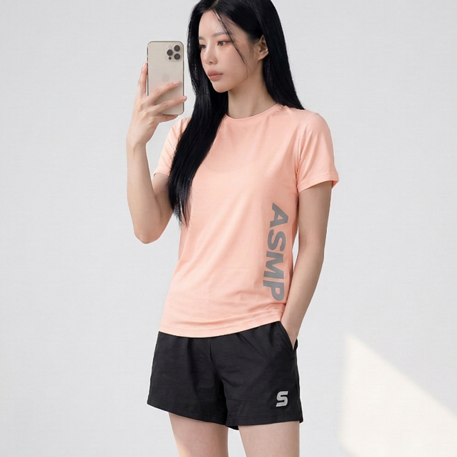 미사813 여성 요가 필라테스 헬스복 트레이닝 운동복 반팔 반바지 상하의세트