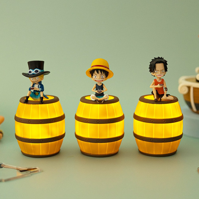 원피스 미니 무드등 수면등 루피 에이스 사보 피규어 조명