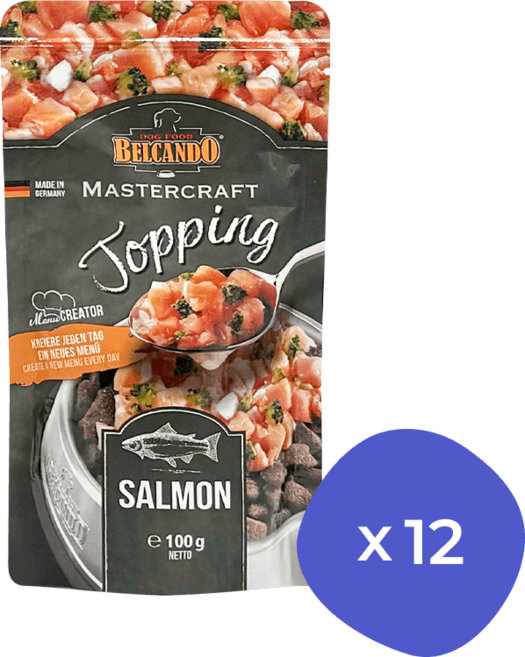 벨칸도 강아지 마스터크래프트 토핑 간식, 100g, 12개, 연어
