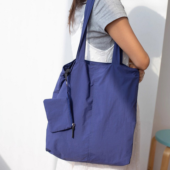 [그립] 초경량 나일론 탈부착 파우치 사이드 포켓 에코백