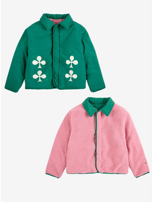 보보쇼즈 25FW 아동 리버서블 자켓 reversible sheepskin jacket B225AC121