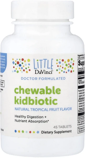 리틀다빈치 츄어블 키드바이오틱 열대과일 45 타블렛, 6개, 45정 - 쿠팡