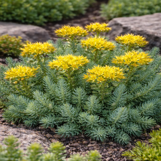 다람쥐꼬리세덤 [3포트] (복남이네야생화 Sedum reflexum 푸른세덤 푸른솔세덤), 3개
