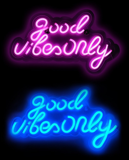 21세기트랜드 굿바이브 힐링 LED 네온사인 레터링등