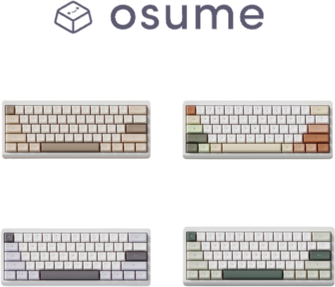 OSUME 오스메 PBT 키캡 세트, 달고나 (마시멜로), 없음